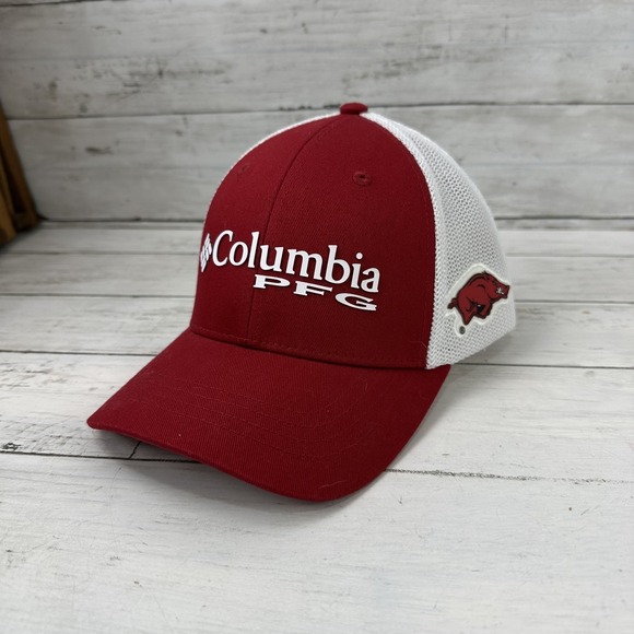 Arkansas Razorbacks NCAA Columbia Collegiate PFG Youth Snapback‎ Red White - Picture 1 of 7